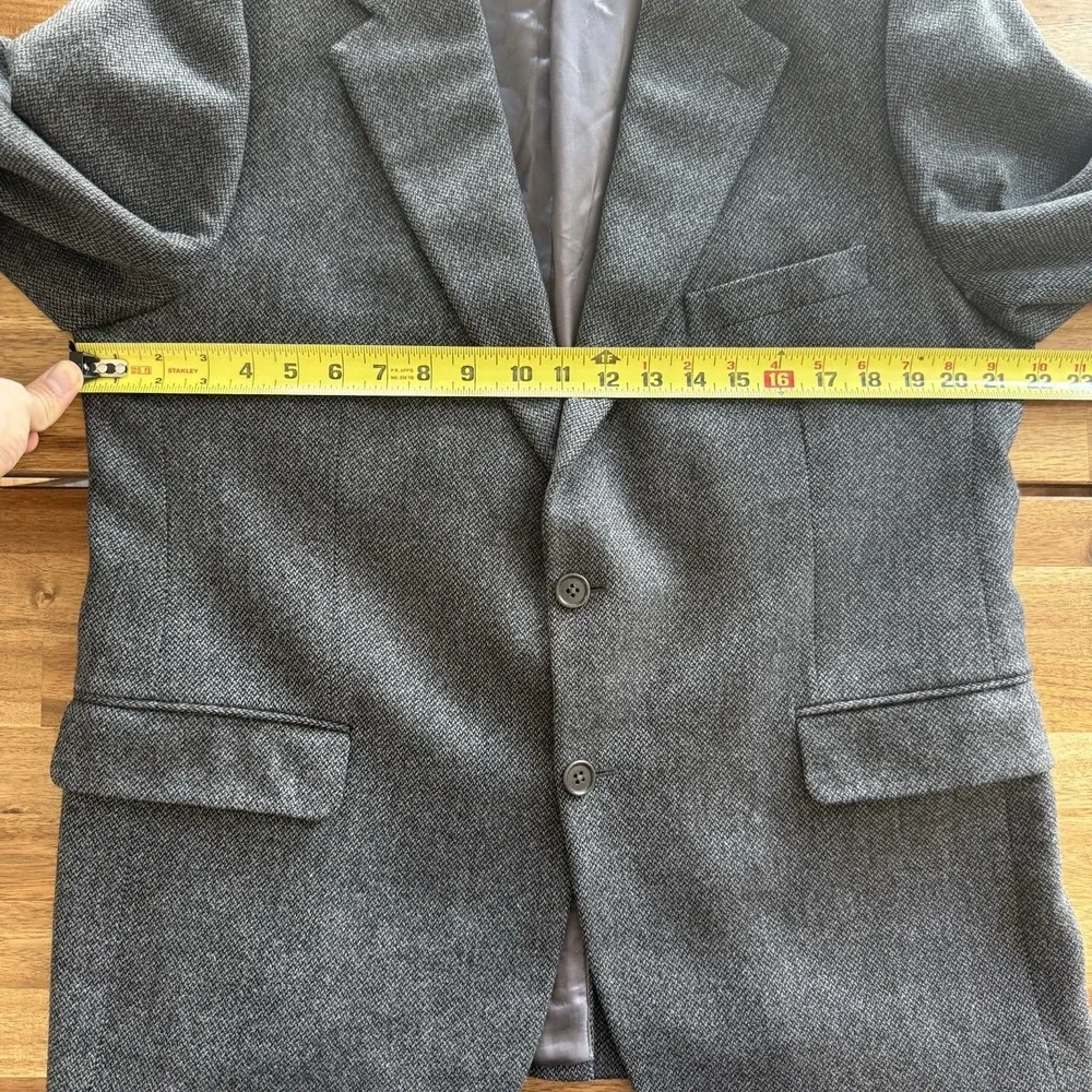 Brooks Brothers Blazer Mens 42R 100% Lambswool Sport Coat Made In Italy Luxury